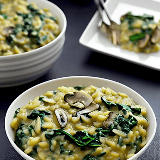 Mushroom and Spinach Risotto