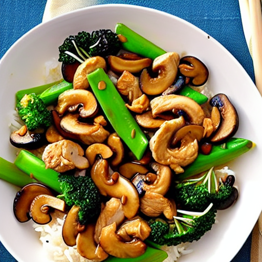 Chicken and Mushroom Stir-Fry