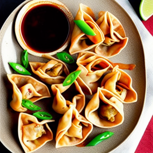 Spicy Shrimp Wontons