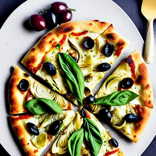 Artichoke and Olive Pizza