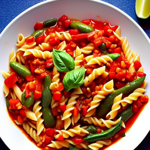 Pasta con Salsa de Pimientos