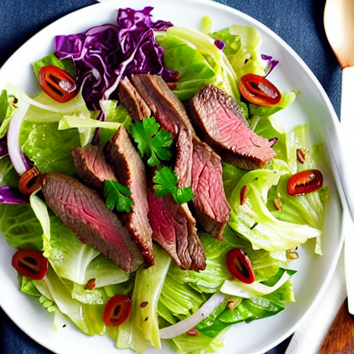 Beef and Cabbage Salad