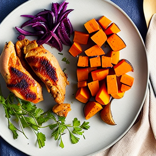 Keto Chicken and Sweet Potatoes