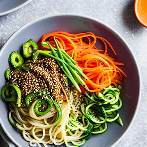 Paleo Sesame Noodle Bowl