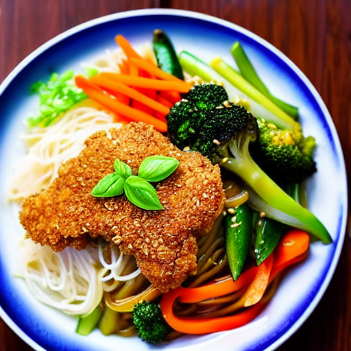 Katsu Udon with Vegetables