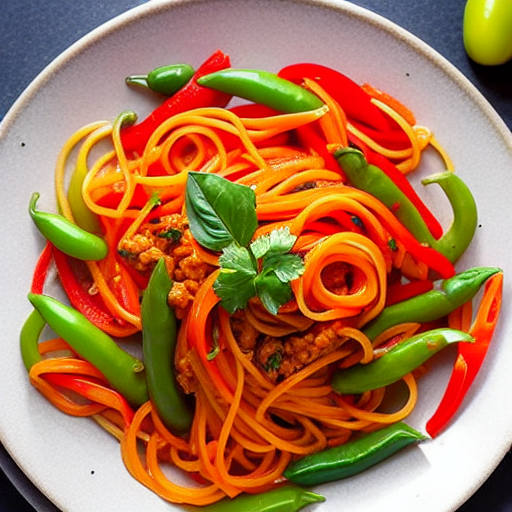 Espaguetis de Pimiento