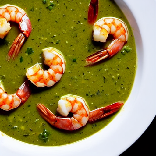 Gamberi in Salsa Verde