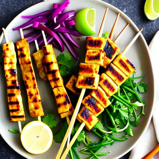 Lemongrass Tofu Satay