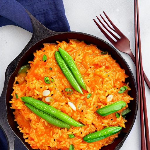 Cheesy Kimchi Rice