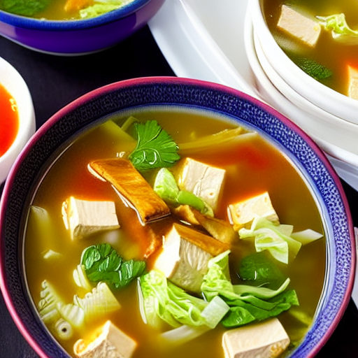 Cabbage and Tofu Soup