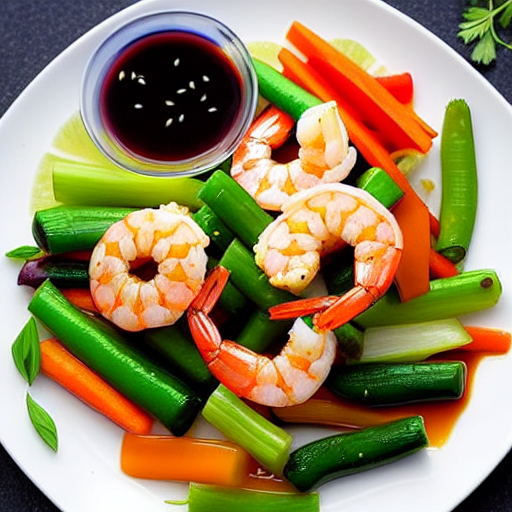 Garlic Shrimp and Vegetables