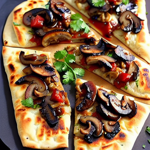 BBQ Mushroom Flatbread