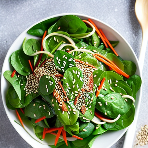 Sesame Spinach Salad