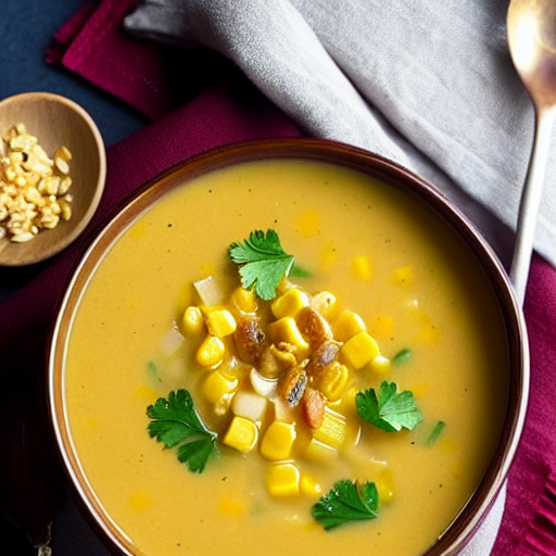 Baked Sweet Corn Soup