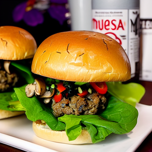 Mushroom Larb Burger