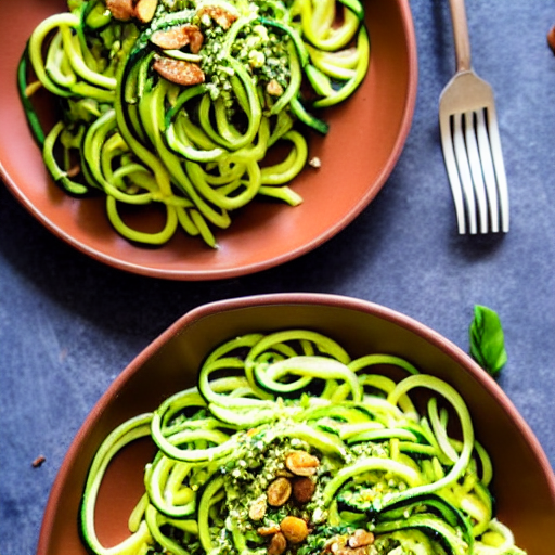 Keto Pesto Zoodles