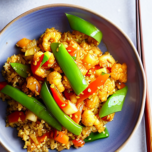 Sweet and Sour Cauliflower Rice