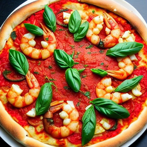 Pizza de Gambas