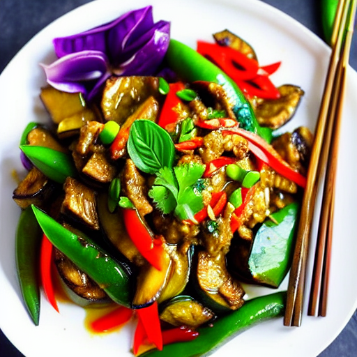 Keto Thai Eggplant Stir-fry