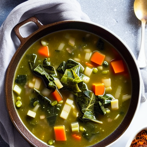 Southern Collard Greens Soup