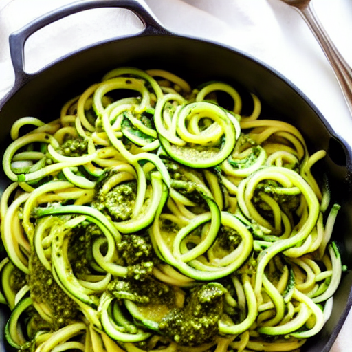 Zucchini Noodles Pesto