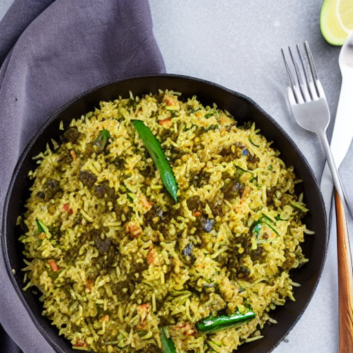 Riz Bi Kousa W Lahme