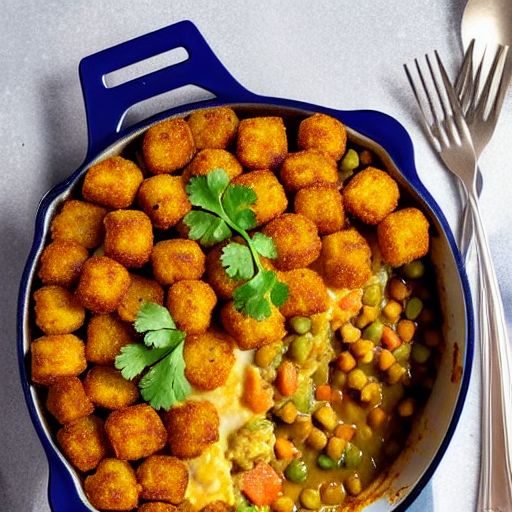 Vegan Tater Tot Hotdish