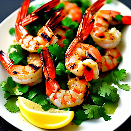 Cilantro-Lemon Grilled Shrimp