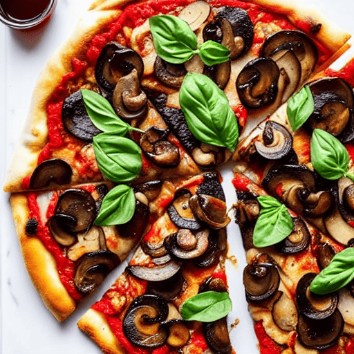Shiitake Soy Sauce Pizza