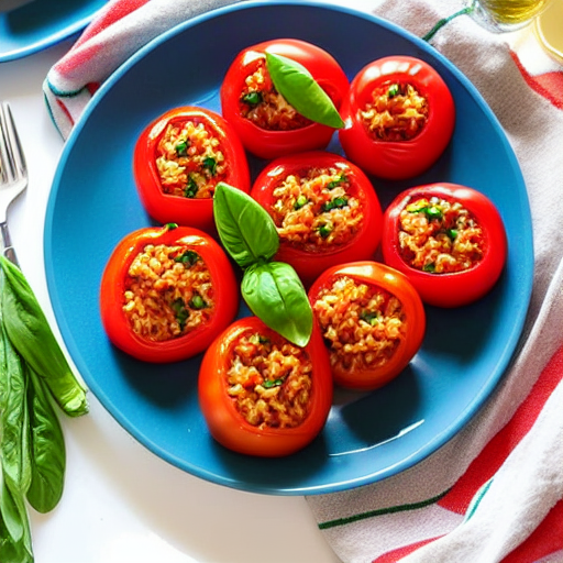 Stuffed Tomatoes with Rice