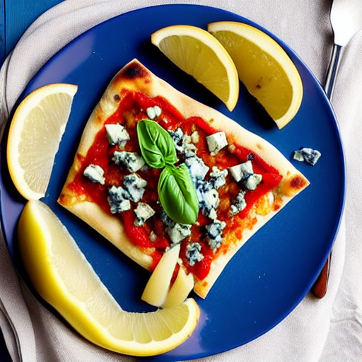 Pizza de Pera y Queso Azul