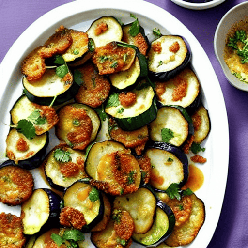 Crispy Baked Eggplant and Zucchini