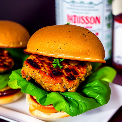 Keto Szechuan Chicken Burger
