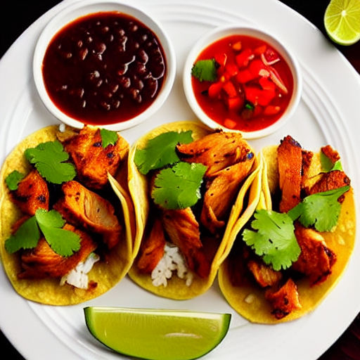 Tacos de Pollo al Ajillo