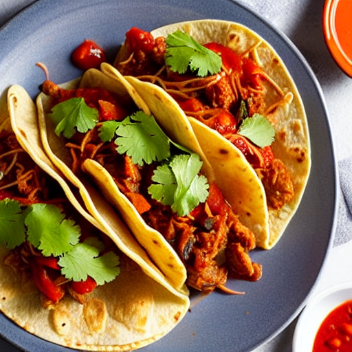 Tacos de Tinga de Setas