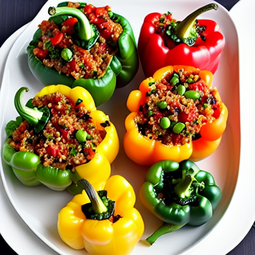 Vegetable and Quinoa Stuffed Peppers