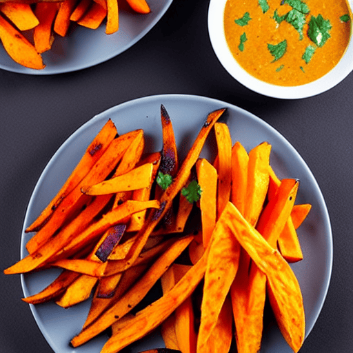 Halal Chicken and Sweet Potato Fries