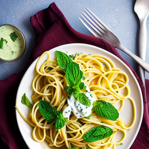 Pasta with Mint and Yogurt