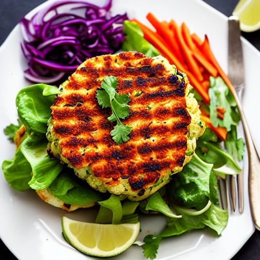 Roasted Cauliflower Burger