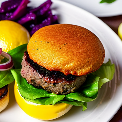 Preserved Lemon Beef Burger