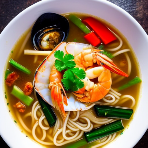 Seafood and Noodle Soup