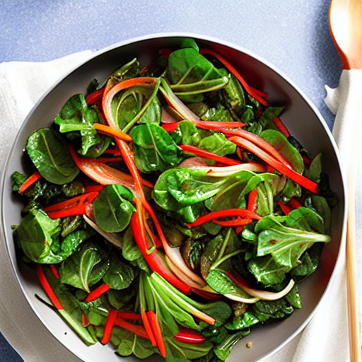 Radish Greens Stir-Fry