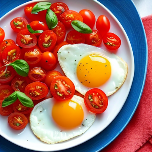 Fried Eggs with Tomato