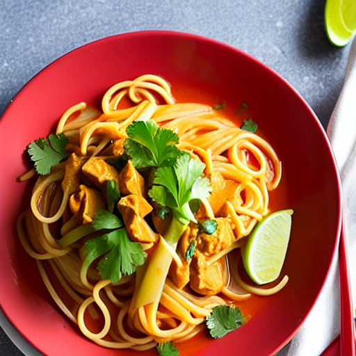 Thai Red Curry Spaghetti