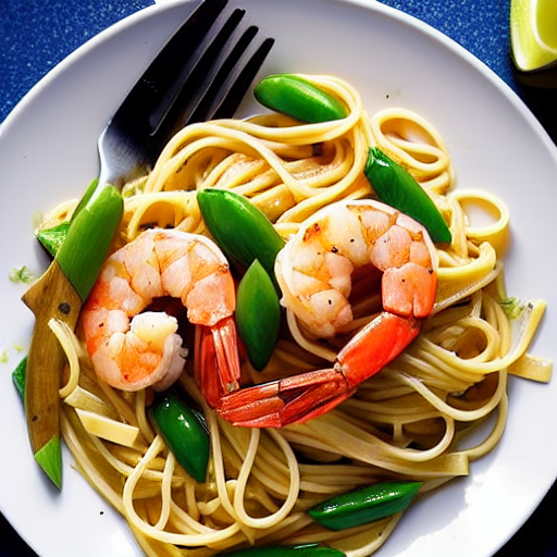 Halal Shrimp Scampi