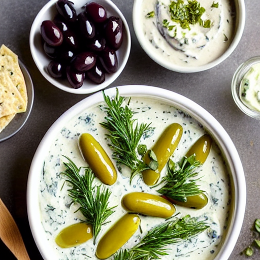 Greek Yogurt with Olives