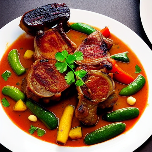 Tajine de Côtelettes d'Agneau