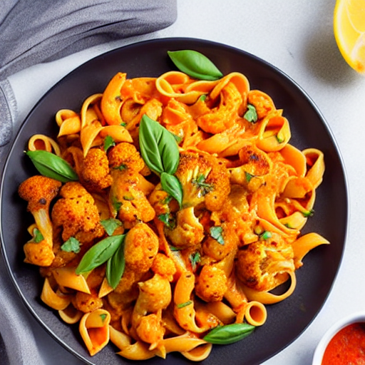 Buffalo Cauliflower Pasta