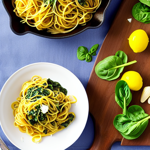 Pasta con Spinaci