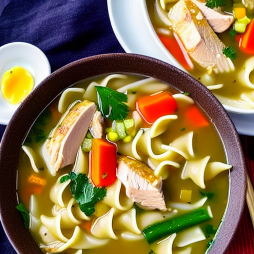 Halal Chicken Noodle Soup